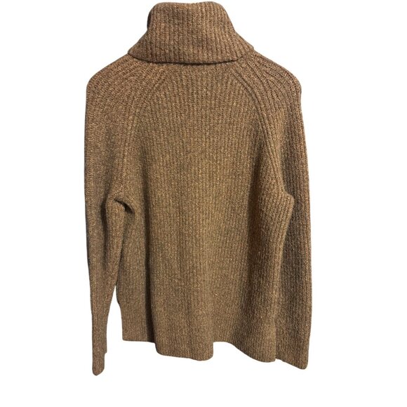Madewell Brown Turtleneck Sweater M/M Made In China 50% Acrylic 29% Wool - Picture 4 of 4